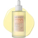 NATUREKIND Niacinamide Vitamin Ampoule - 20,000ppm Vitamin B3 Concentrated Serum, Panthenol, Hydrating, Fine Lines, Post Acne Marks, Uneven Skin Tone & Dull Skin, Korean Skin Care, 100ml, 3.38 fl.oz.