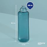 Sistema Swift Twist n Sip 480 ml Teal Stone Leakproof Kids Bottle 4 Pack view 3