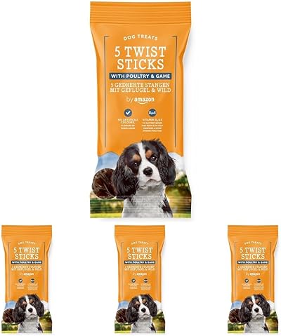 by Amazon Twist Sticks with Poultry and Game 100g Pack of 4
