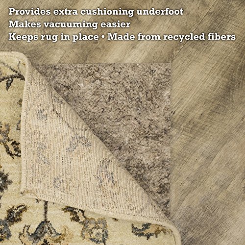 Mohawk Home Dual Surface Felt Non Slip Rug Pad, 2'2" x 10', 1/4 Inch Thick, Safe for All Floors