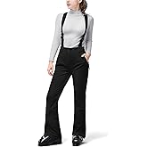 33,000ft Womens Snow Bibs Waterproof Insulated Snow Pants with Fleece Lined, Windproof Ski Pants Overalls for Snowboard