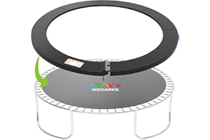 wocarks Trampoline Pad, 10ft 12ft 14ft Trampoline Replacement Safety Pad, Waterproof and Tear-Resistant Safety Spring Cover Round Frame Pad