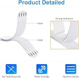 Emwel 32-Pairs 64 Strips Small Picture Hanging Strips Hook and Loop view 5
