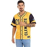 Clemente Jersey 21 Puerto Rico Baseball Jersey Clemente Jersey Yellow 21 Art Deco