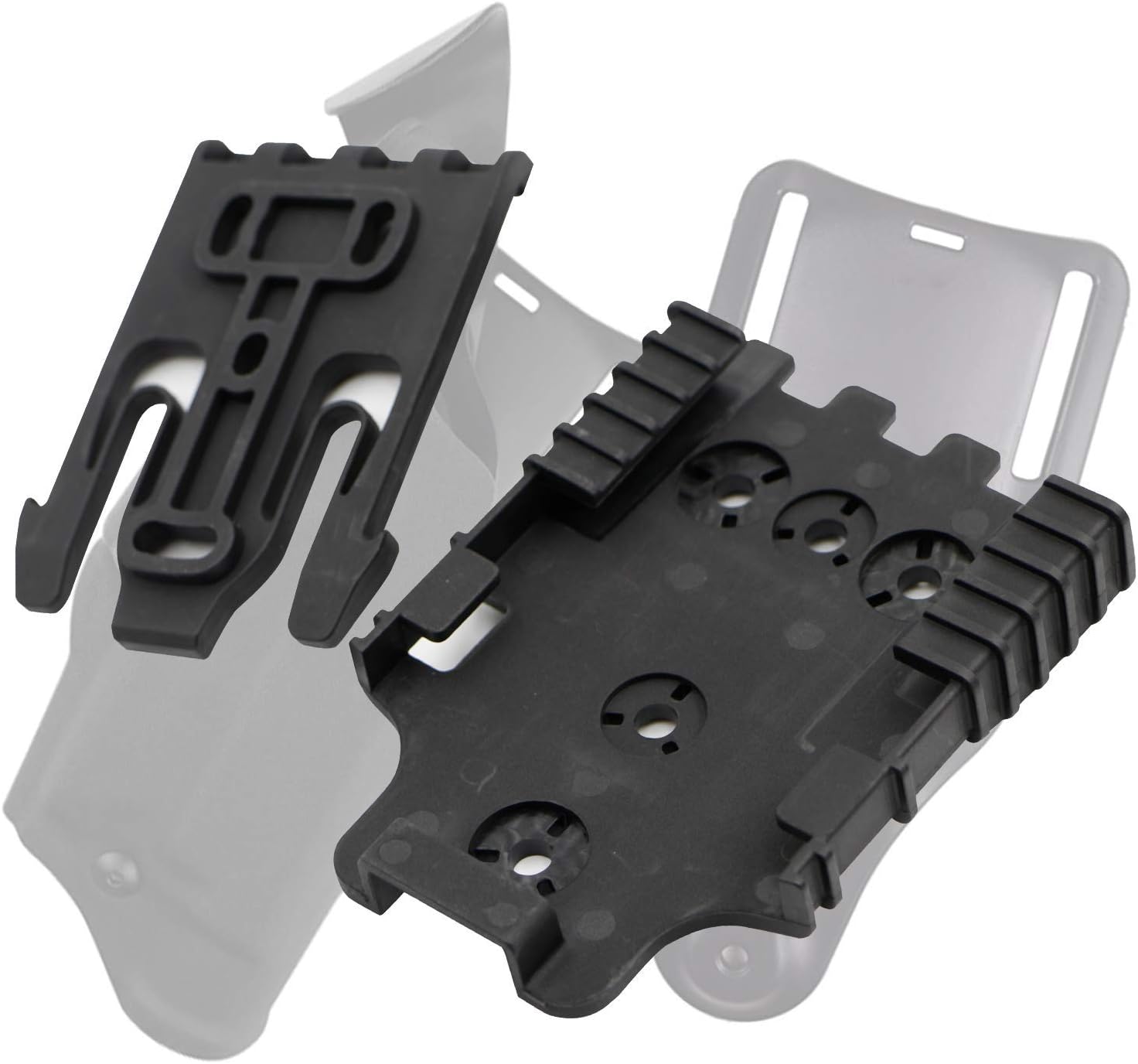 RioRand Quick Locking System Kit with Duty Holster Locking Fork and Duty Receiver Plate Black : Sports & Outdoors