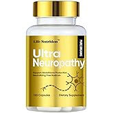 Life Nutrition Nerve Savior for Neuropathy, 120 Capsules Nerve Relief Supplement with 600mg Alpha Lipoic Acid, Maximum Strength Support for Feet, Hands, Legs, Back & Neck