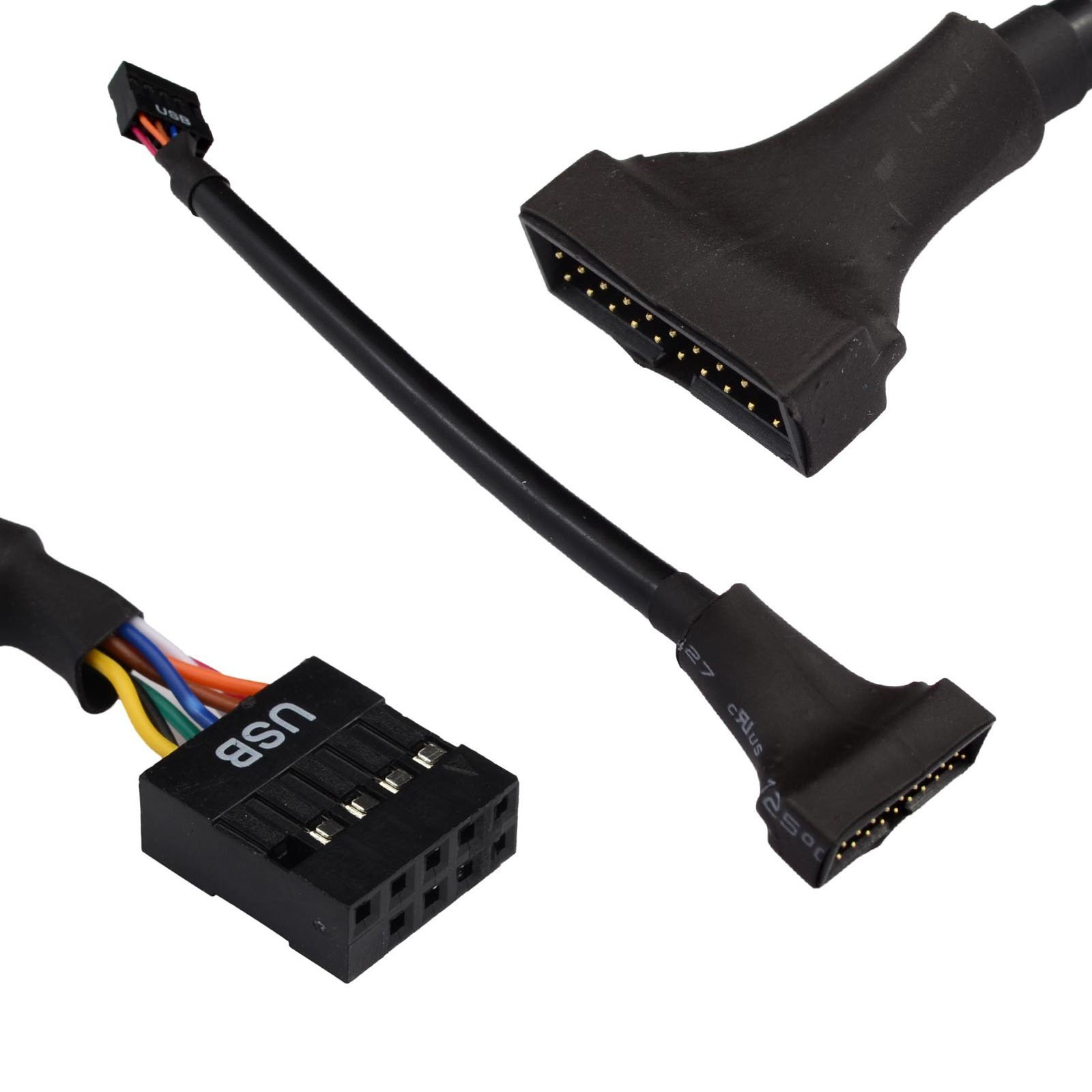 KALEA-INFORMATIQUE USB 3.0 19-pin male to internal USB 2.0 female adapter