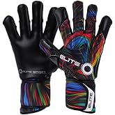 Elite Sport 2020 Rainbow Goalkeeper Gloves - Rainbow-Black 8