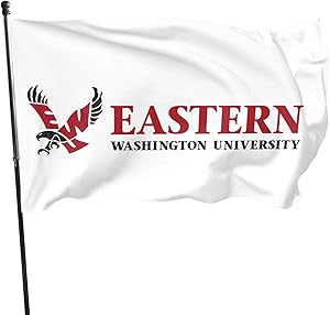 Ali Yee Eastern Washington University Logo Flag 3x5 Outdoor Indoor Banner Flag House Garden Decoration Sign