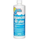 In The Swim Algaecide 60 Plus for Swimming Pools - 1 Quart | Non-Metallic, Low Odor, Non-Foaming Algae Bloom Preventative - Chlorine Sanitizer Compatible