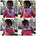 Baby Girl Bandana Teething Bibs - Attached Heart Teether - Set of 4 - Pink