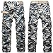 lexiart Camo Cargo Pants Relaxed Fit for Men Military Army Style with Multi Pockets Blue