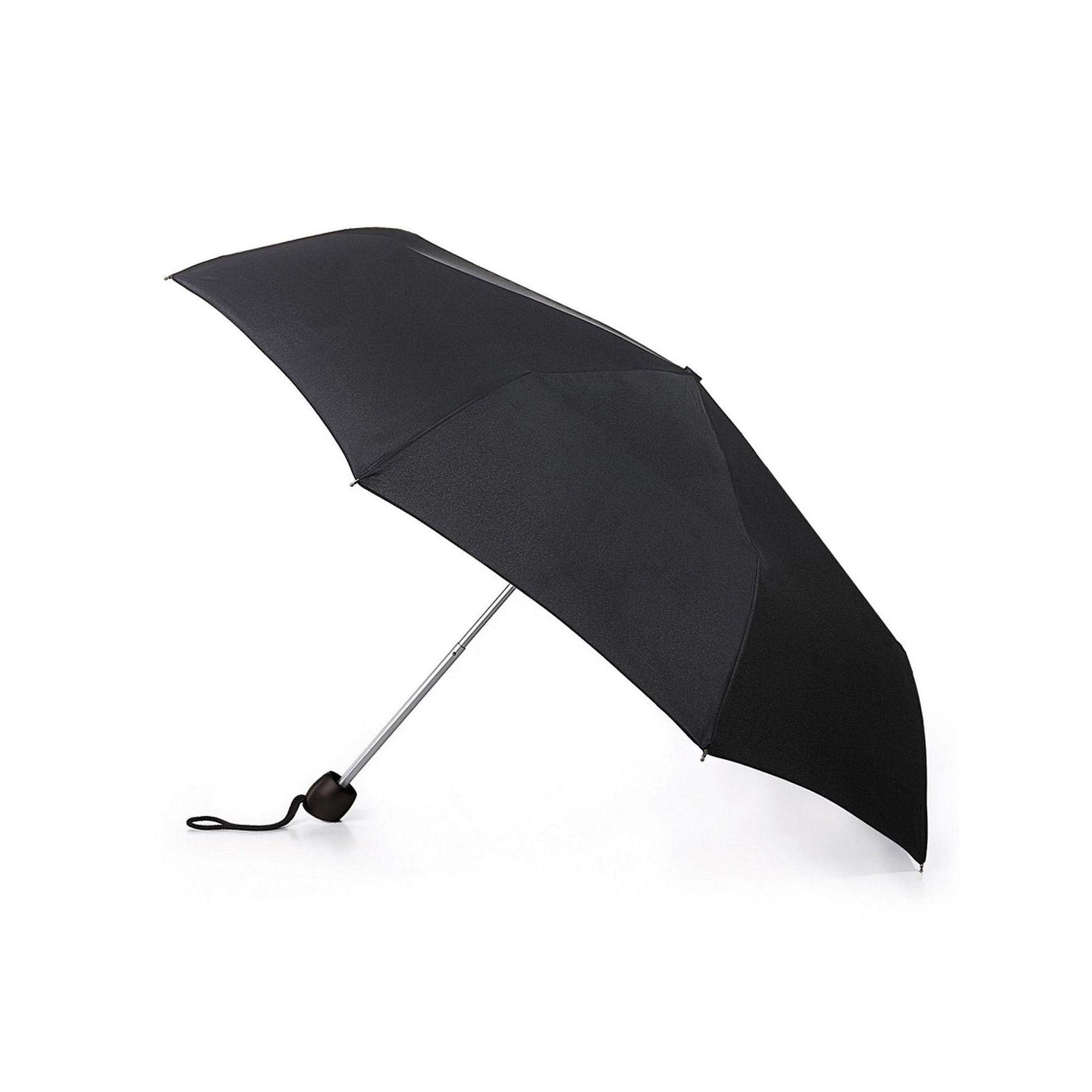 SHINE small portable compact Black umbrella with manual folding mechanism