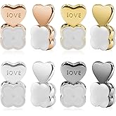 Rubber Earring Backs for Droopy Ears - 8 Pcs Silicone Earring Lifters for Heavy Earrings & Studs, Secure Non-Slip Earrings Backs Replacement, Invisible Supports for Sensitive Ears