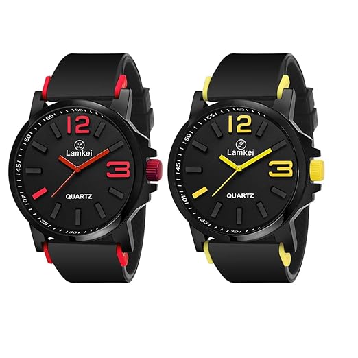 Stylish Latest - Combo Set of 2 Watches for Boys & Mens - LMC-024