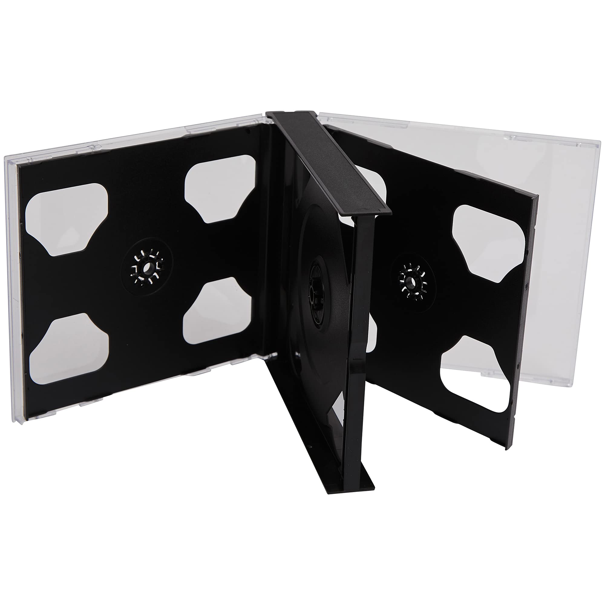 5 x CD DVD 5 Way Jewel Cases 25mm for 5 Disc with Black Tray 5 /Pack by Dragon Trading®