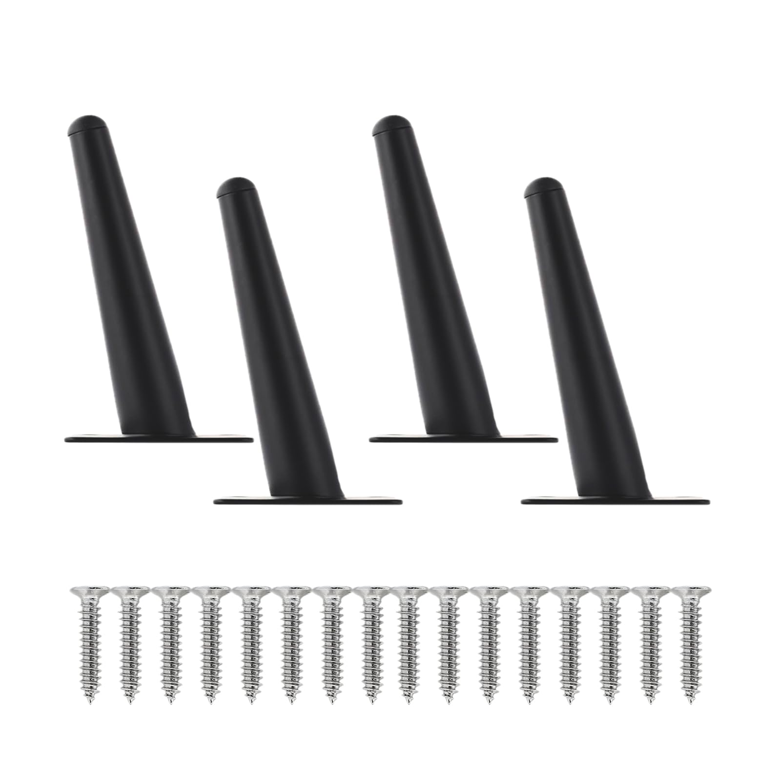 HNJKJEU 4 Pieces Furniture Legs, Metal Table Legs, Table Legs, Drawer Legs, Interchangeable Furniture Legs, Suitable for Sofas, Tables and Other Furniture (10 cm High)
