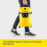 Kärcher WD 3 Wet Dry Vacuum Cleaner 1000W 17L Plastic Container Blowing Function view 3