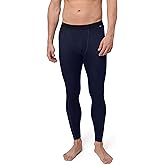 DANISH ENDURANCE Merino Wool Base Layer Pants for Men, Thermal Long Johns Medium Dark Navy 1-Pack