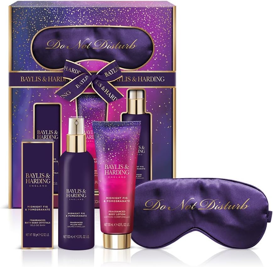 Baylis & Harding Midnight Fig & Pomegranate Luxury Beauty Sleep Gift Set - Vegan Friendly