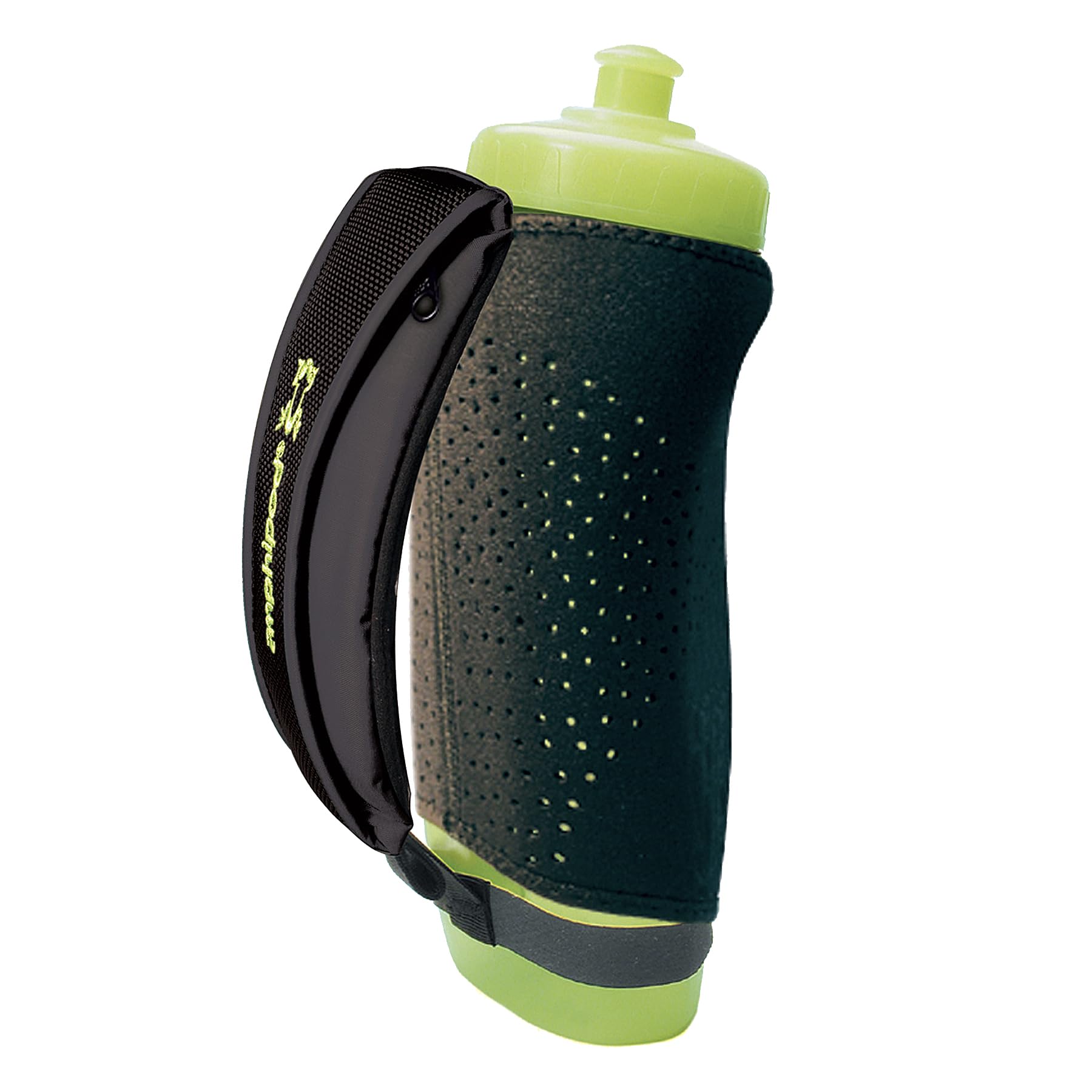 Amphipod 12 oz Hydraform Handheld Thermal Lite insulated runners hydration bottle Black, One Size, FBA_386