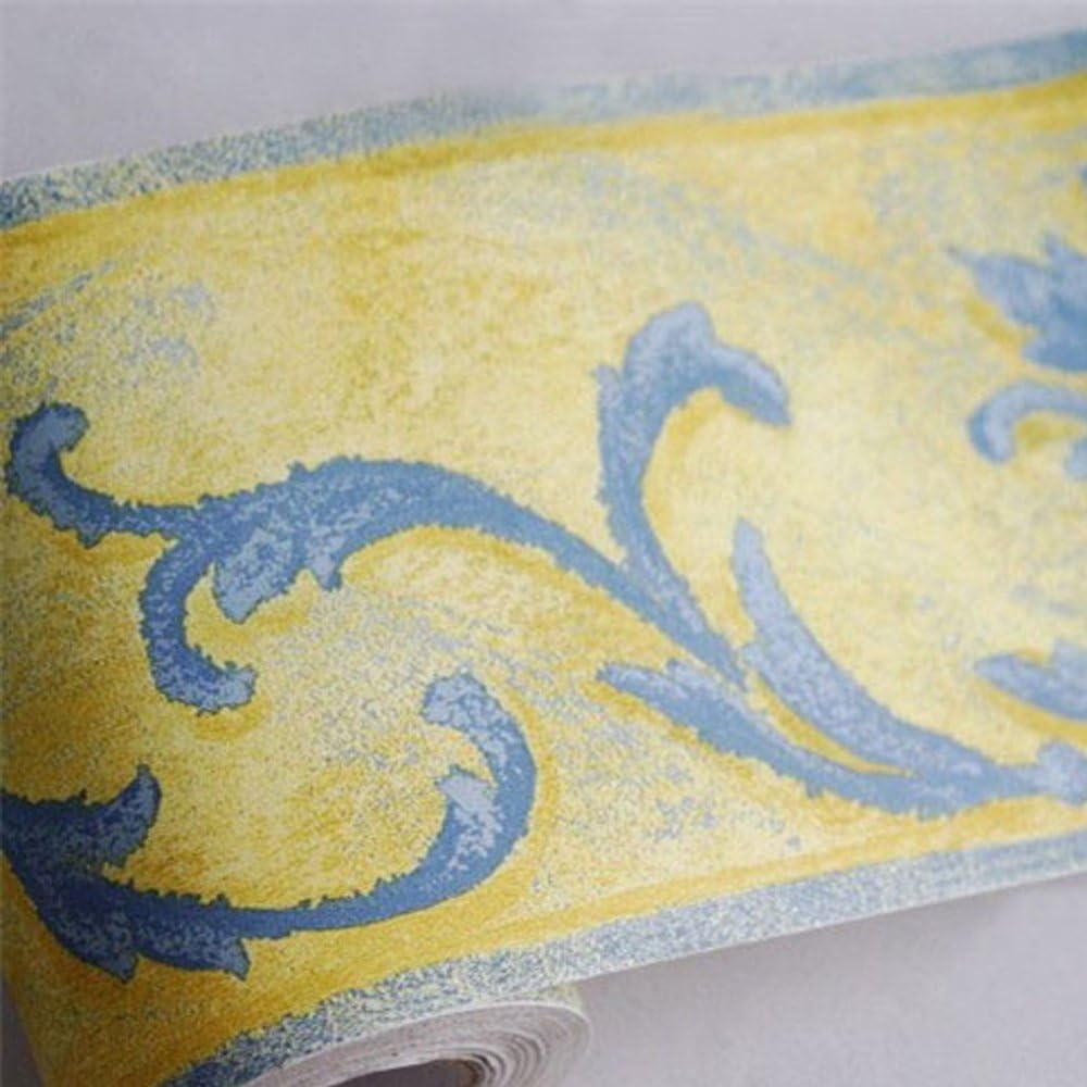 LoveFaye Yellow Wallpaper Border Self Adhesive Wall Covering Kitchen Bathroom Bedroom Tiles Decor Sticker - Image 3