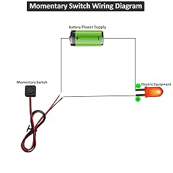 Momentary Push Button Switch 12V 24V Small