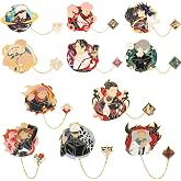 DJMANMENGG Jjk Pins Anime Sukuna Cosplay Gojo Pin Gifts Women Men and Anime Lovers 11pcs