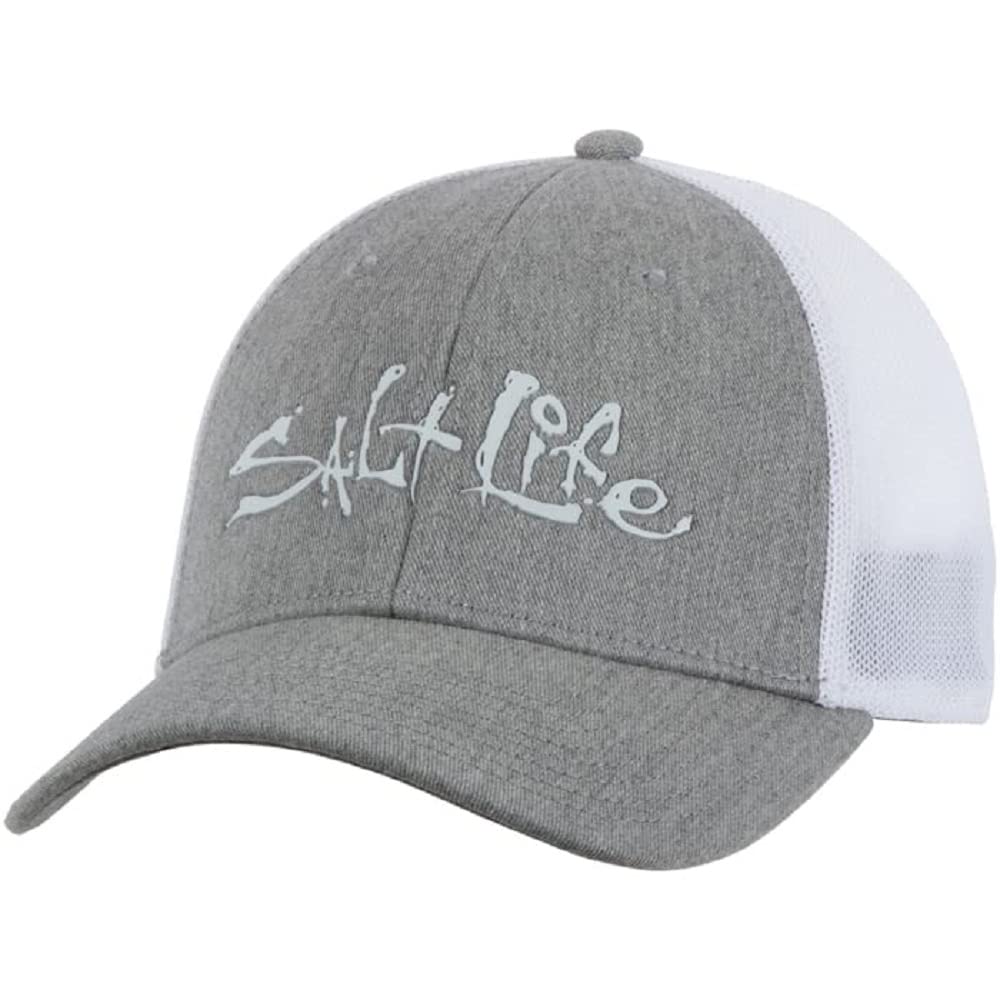 Salt Life Mens Fish Dive Surf Hat, Grey Heather, One Size in Oman