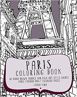 PARIS ADULT COLORING BOOK