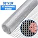 Goplus Hardware Cloth, 1/2 inch Welded Cage Wire Galvanized Hardware Cloth Metal Mesh Chicken Netting Rabbit Fence Wire Window (36'' x 50')