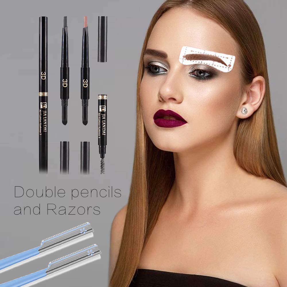 Amazon.com : Eyebrow Stencil Shaper Eyebrow Makeup Set With Eyebrow