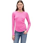 GAP Womens Long Sleeve Waffle Knit T-Shirt