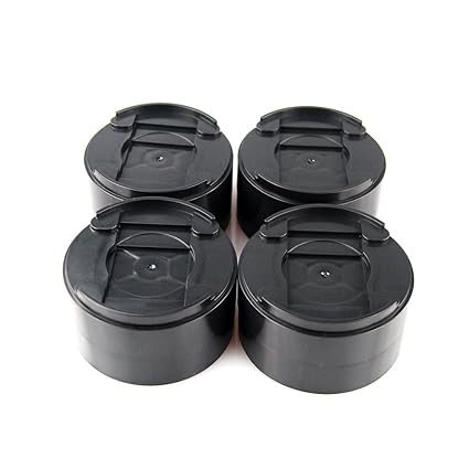 Miix Home 8 Pack Round Black Durable Adjustable Stackable Bed