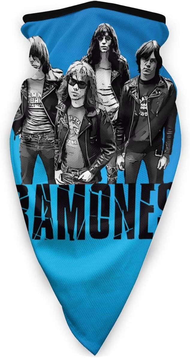 NathalieSalmeron Ramones Breathable Neck Gaiter Face Mask Protection For Outdoor Sport