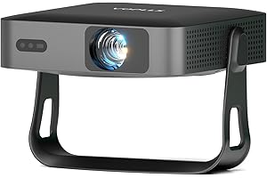 【Thinnest 1.81" & Netflix-Licensed Native 1080P Projector】 Smart Mini Projector with WiFi and Bluetooth, Auto Focus & Keyston