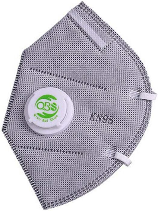 N95 Dust Mask, SUPERTOOL Non-Toxic Anti Pollution Valved Face Mask Respirator, Disposable Anti Dust Fog Haze Virus Flu for Outdoor Activities/Construction/Bodyshop(Gray,10Pcs)