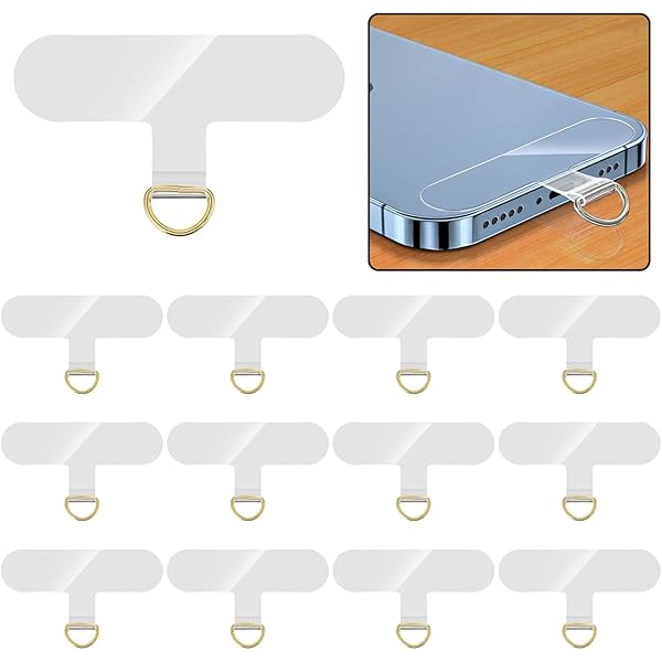 Universal Phone Tether Tabs - 4 Pezzi, Patch In PVC Per Lanyard, Sicurezza Anti-Caduta Per Smartphone - Foto 3