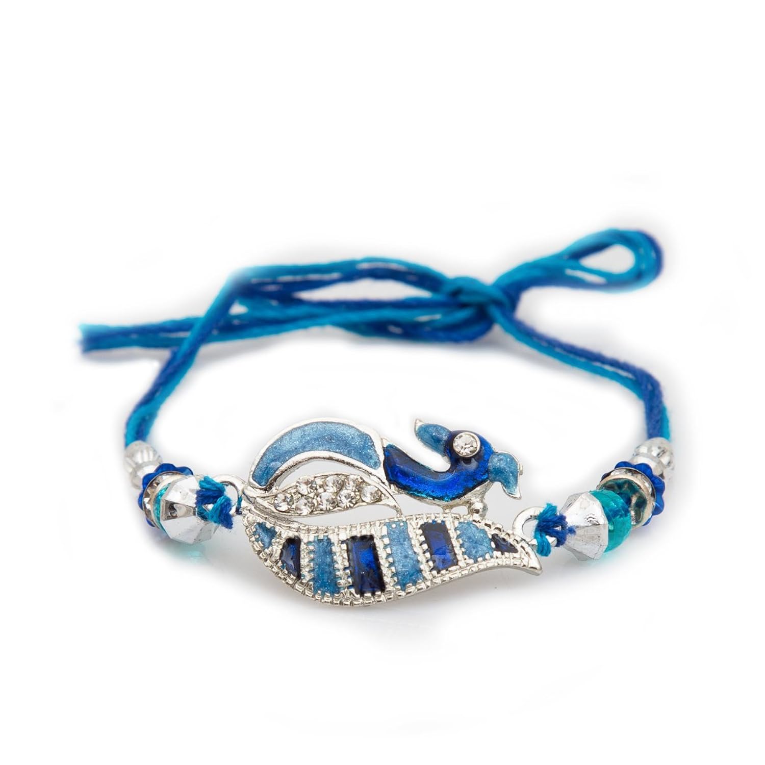 elegant peacock designer rakhi/band for beloved brother