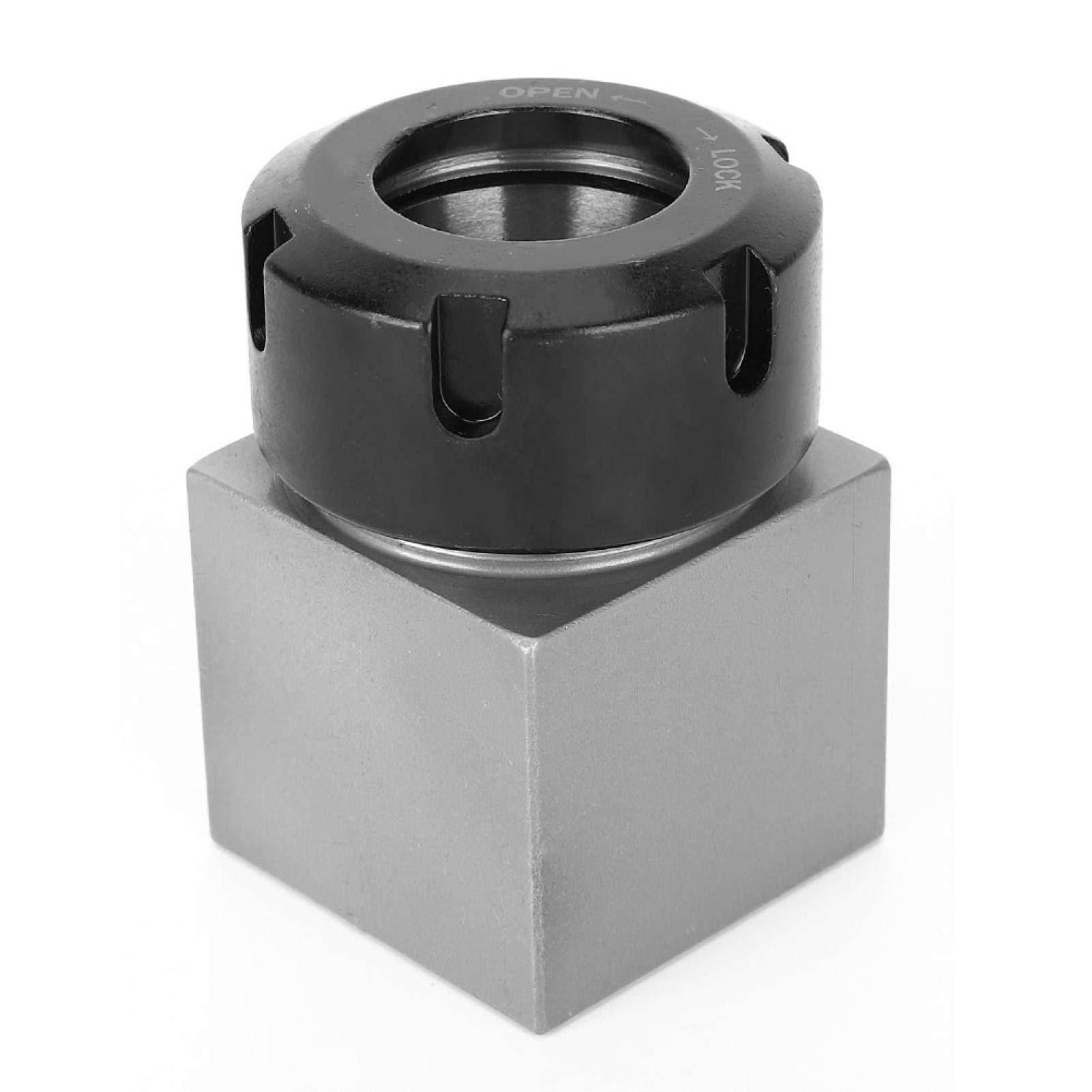 LANTRO JS - ER32 Durable Collet Block, Chuck, Collet Holder, for Lathe Engraving Machine and for Fast Set-ups on CNC Machines(Square)