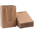 50 Stück Braune Kraftpapier-Weintüten Mit Griffen – Robust, Umweltfreundlich, Perfekt Für Hochzeiten Und Partys