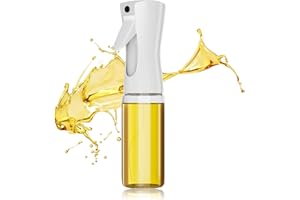 MISSOLO Oil Sprayer for Cooking -200ml Glass Olive Oil Sprayer,Oil spray bottle,Continuous Spray with Portion Control,Oil dispenser bottle for kitchen，Oil mister for air fryer,Cooking,Baking,Salad,Frying,BBQ