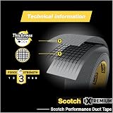 Scotch Universal Duct Tape Black 25 m x 48 mm Indoor Use view 7