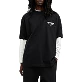 AllSaints Men's Underground Oversized Short Sleeve Crew Neck Shirt