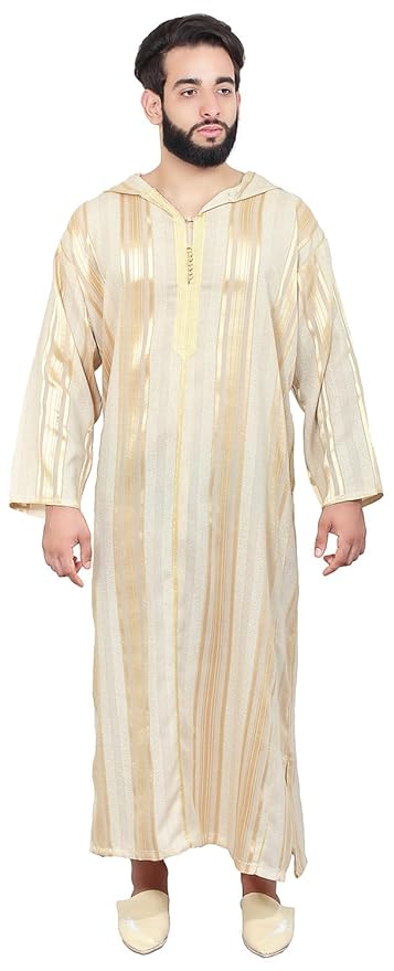 Amazon.com: Moroccan Men Djellaba Handmade Embroidered Breathable