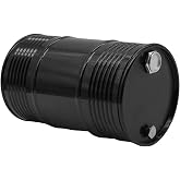 LAFEINA Metal 96mm/3.8in Oil Drum Barrel for 1/10 Rock Crawler Car Decor Parts (Black)