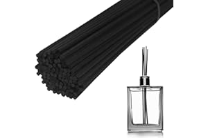 Dokpav 100 PCS Black Reed Diffuser Sticks, Aromatherapy Diffuser Sticks, Scented Oil Diffuser Sticks, Natural Rattan Reed Dif