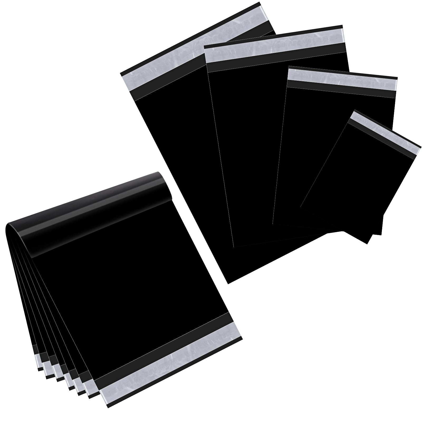 Photo 1 of Outus 120 Pcs Poly Mailer Envelope 4 Sizes Shipping Bags Self Adhesive Clasp Envelope Self Adhesive Tear Proof Mailing Covers(8 x 12 In, 10 x 14 In, 13 x 18 In, 15 x 20 in,Black)
