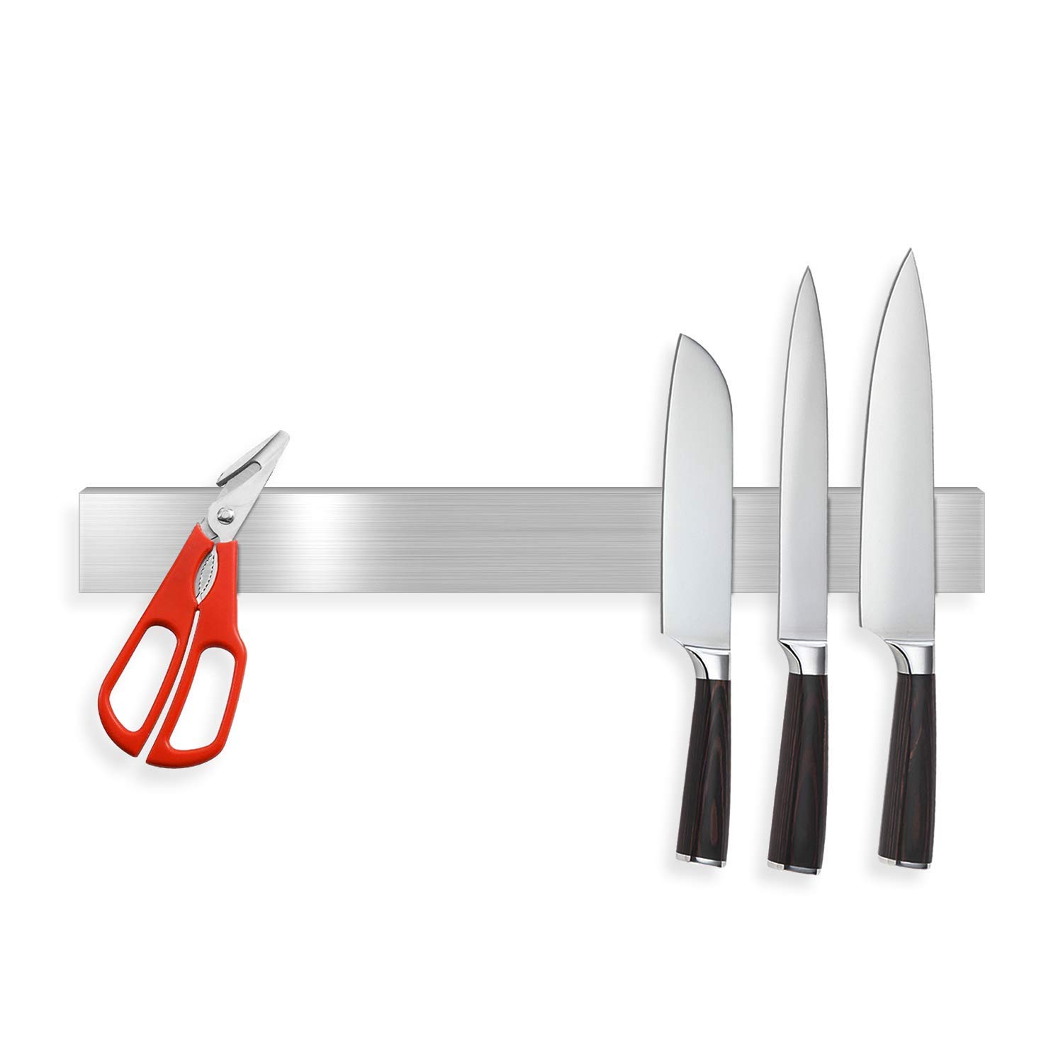 MASS DYNAMIC Magnetic Knife Rack for Wall – 40CM Stainless Steel Knife Holder with Strong Magnets, Wall Mounted Kitchen Tool & Utensil Organiser, Sleek & Durable Storage Solution