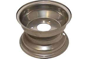 Rim's size (7" Steel ATV Rim), compatibility with various ATV models (50cc, 70cc, 90cc, 110cc Go Kart UTV Quad Bike), tire si